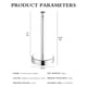 thumbnail image 3 of Dispensador De Papel De Cocina De Acero Inoxidable Para Papel De Rollo Estándar Advancent HA022678-00, 3 of 6