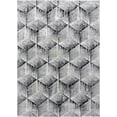 thumbnail image 1 of Ahgly Company Machine Washable Indoor Rectangle Industrial Modern Ash Gray Area Rugs, 7' x 9', 1 of 7