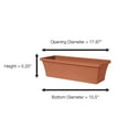 thumbnail image 2 of Bloem Terra Window Box Planter 18" Terra Cotta, 2 of 2