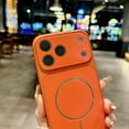 thumbnail image 4 of for iPhone 13 Magnetic Phone Case With Lens Protector, Turn Your Phone into iPhone 17 Pro Max Look, Compatible with MagSafe, Ultra Slim Shockproof Anti-Scratch Protection Case, Orange, 4 of 8