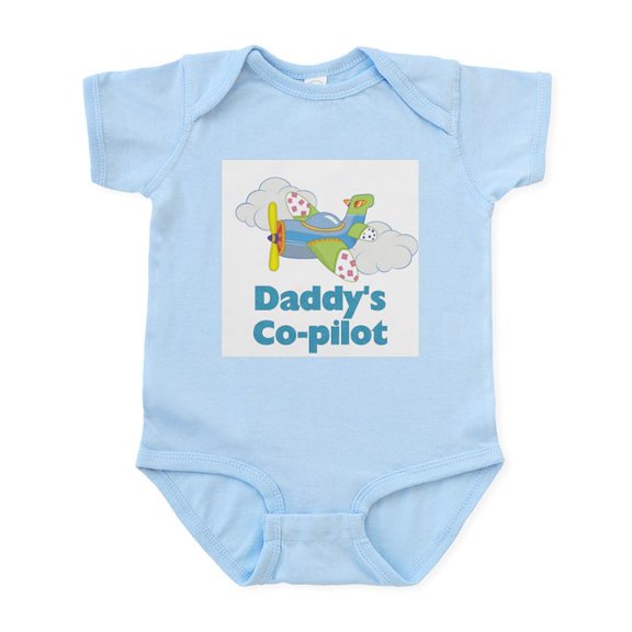 CafePress - Daddy's Co Pilot Boy's Infant Bodysuit - Baby Light Bodysuit, Size Newborn - 24 Months
