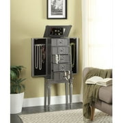 Miekor Furniture Tammy Jewelry Armoire in Silver
