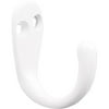 White Finish Single Prong Robe Hook Brainerd Robe Hook 47776 022788477768