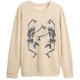 thumbnail image 3 of Sudadera con capucha y manga larga con estampado informal de Halloween para mujer, 3 of 5