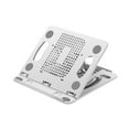 thumbnail image 3 of BELOVING Laptop Stand Base Folded Adjustable 8 Positions for Desk Bedroom Living Room White, 3 of 10