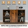 thumbnail image 4 of Giantex Office File Cabinet Organizer, Lateral Filing Cabinets, Rolling Storage Cabinet, Brown, 4 of 8