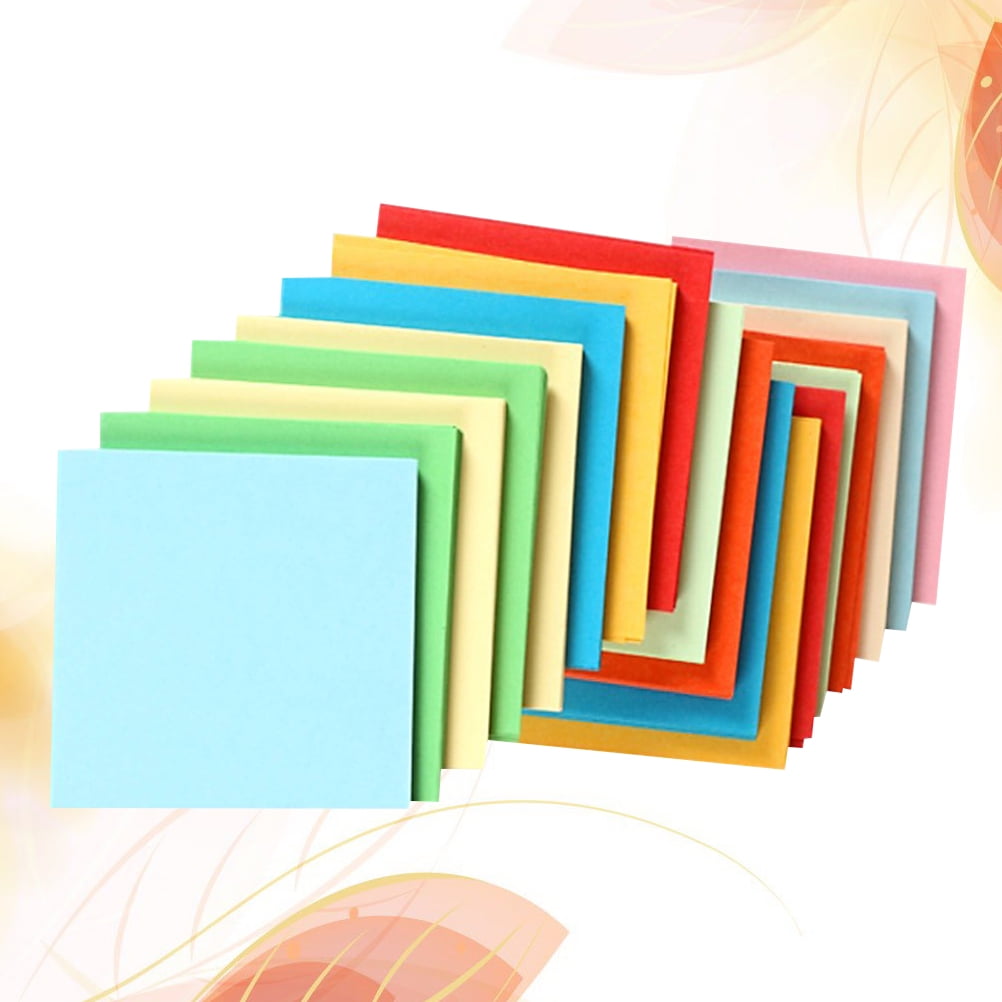 BESTYASH Assorted Colored Folding Paper 500 Sheets for Crafting Origami Handwork and Art Projects