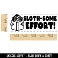 thumbnail image 2 of Sloth-some Awesome Effort Teacher Student School Self-Inking Rubber Stamp Ink Stamper - Purple Ink - Large 2-3/4 Inch, 2 of 7