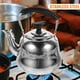 thumbnail image 4 of ColoMX Whistling Stovetop Tea Kettle de acero inoxidable Teakettle Agua caliente Hervidero Hervidero, 4 of 8