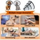 thumbnail image 4 of Cono de gato collar isabelino ajustable para mascotas PVC ligero 21-24 negro, 4 of 5