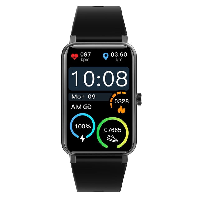 Prueba magnética de la presión arterial de la pulsera inteligente del reloj Negro Sunnimix Reloj inteligente