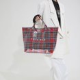 thumbnail image 2 of Women's Tote Bags,Waterproof Plaid Lightweight Large Shoulder Handbag,for Women Ladies,for Shopping Beach Travel Daily Use, 2 of 6