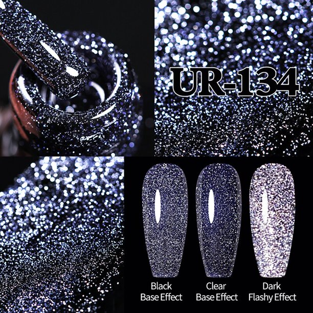 Azúcar UR 7,5 ml, esmalte de Gel magnético para uñas de gato reflectante, Gel de arcoíris, Gel láser brillante, barniz LED UV, diseño de Arte de uñas Tan Jianjun unisex