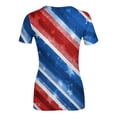 thumbnail image 3 of Women's 250th Anniversary USA Shirt 4th of July Shirts America 250 Merchandise Multicolor Patriotic Graphic Crew Neck Tee Independence Day Top, 3 of 5