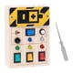thumbnail image 2 of Juguete de viaje, tablero de interruptor LED, actividades electrónicas con botones de luz, tablero ocupado para niños pequeños, juguetes sensoriales, 2 of 9