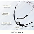 thumbnail image 3 of Eyeglass Lanyard with Bluetooth Tracker – Glasses Strap with Hidden Locator, Anti-Lost Glasses Chain Compatible with Hurthur Tracking App, Adjustable Eyewear Cord for Men & Women, 3 of 5