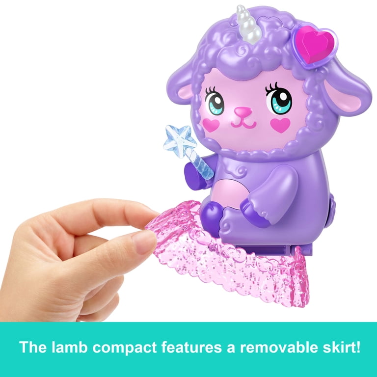 Polly Pocket Cozy Dreamland Lamb Compact Playset with 1 Micro Doll