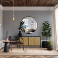 thumbnail image 2 of Kiven Plug in Industrial Pendant Light, Pulley Hanging Light with 15FT Plug-in Cord and Dimmer Switch, Vintage Style Metal Ceiling Pendant Light,Silvery Finish, 2 of 7