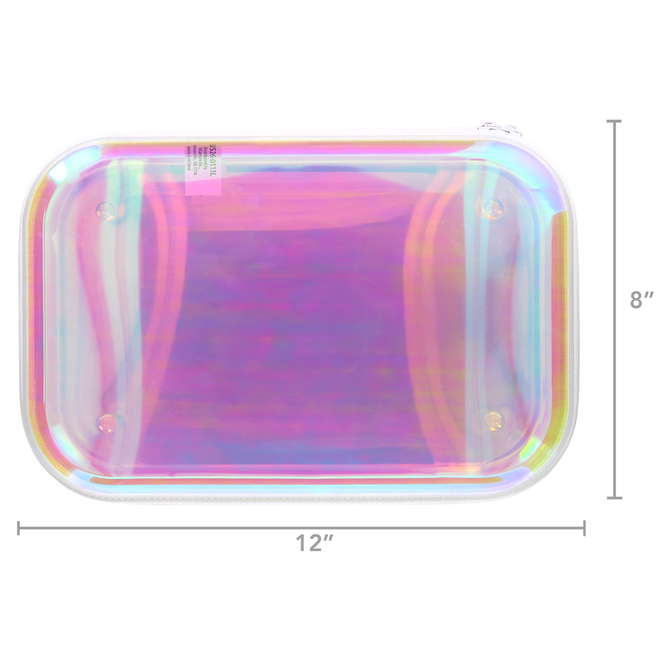 Pen+Gear Large Iridescent Zipper Pencil Case - Walmart.com