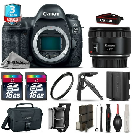 Canon EOS  5D Mark IV DSLR Camera + 50mm + Extra Battery + 32GB + 2yr