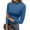 02#Blue, variant on Turtleneck Tops for Women Slim Fit 3/4 Length Sleeve Shirts Fall Fashion Tight Tops Basic Tee Winter Undershirt Sky Blue XXL