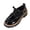 #316-Black, variant on Women's Fashionable British Style Patent Leather Lace-Up Casual Shoes with 2 Inch Platform Sole for Plus Size Daily Comfort and Versatile Wear