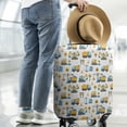 thumbnail image 2 of Cartoon Construction Vehicles Safety Signs Luggage Cover Fashion Suitcase Cover Baggage Covers Fit 25-28 Inch Luggage (Go Travel), 2 of 5