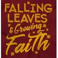 thumbnail image 2 of Autumn Falling Leaves Growing Faith Womens Fitted Plus Size Graphic Tee Brisco Brands 2X, 2 of 4
