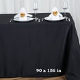 thumbnail image 3 of BalsaCircle 10 Pieces 90" x 156" Black Rectangle Polyester Tablecloths Table Cover Linens, 3 of 6