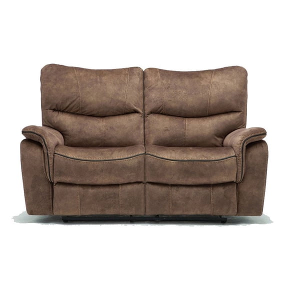 Titan Furnishings Transitional Palomino Fabric Loveseat in Light Brown