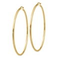 thumbnail image 6 of 10K Yellow Gold Polished 2mm Round Hoop Earrings, 6 of 6