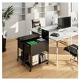 thumbnail image 3 of Rolling File Cart with Lock, Mobile File Cabinet - Letter/Legal, Office File Organizer on Wheels - Steel Construction, 3 of 6