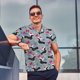 thumbnail image 4 of Fotbe Christmas Hat Dachshund Camiseta Polo de Golf para Hombre con Estampado – Camisa Deportiva Transpirable con Cuello Abotonado-Small, 4 of 6