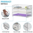 thumbnail image 4 of Organizador de papel Marbrasse, bandeja para cartas, 3 niveles, malla, color blanco, 4 of 6