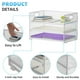 thumbnail image 4 of Organizador de papel Marbrasse, bandeja para cartas, 3 niveles, malla, color blanco, 4 of 6