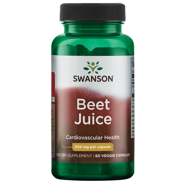 Swanson Beet Juice 500 mg 60 Veggie Capsules