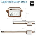 thumbnail image 4 of KALUNMA Vegan Leather Belt Bag for Women Fanny Pack Crossbody with Adjustable Strap Fashion Waist Packs, 4 of 7