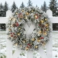 thumbnail image 5 of Christmas Garlands / Wreaths With Lights for Front Door, Material , Durability, Festive Holiday Decoration for Home, Wall, Indoor & Outdoor Use, Create Warm and Welcoming Environment, 1PC, 5 of 6