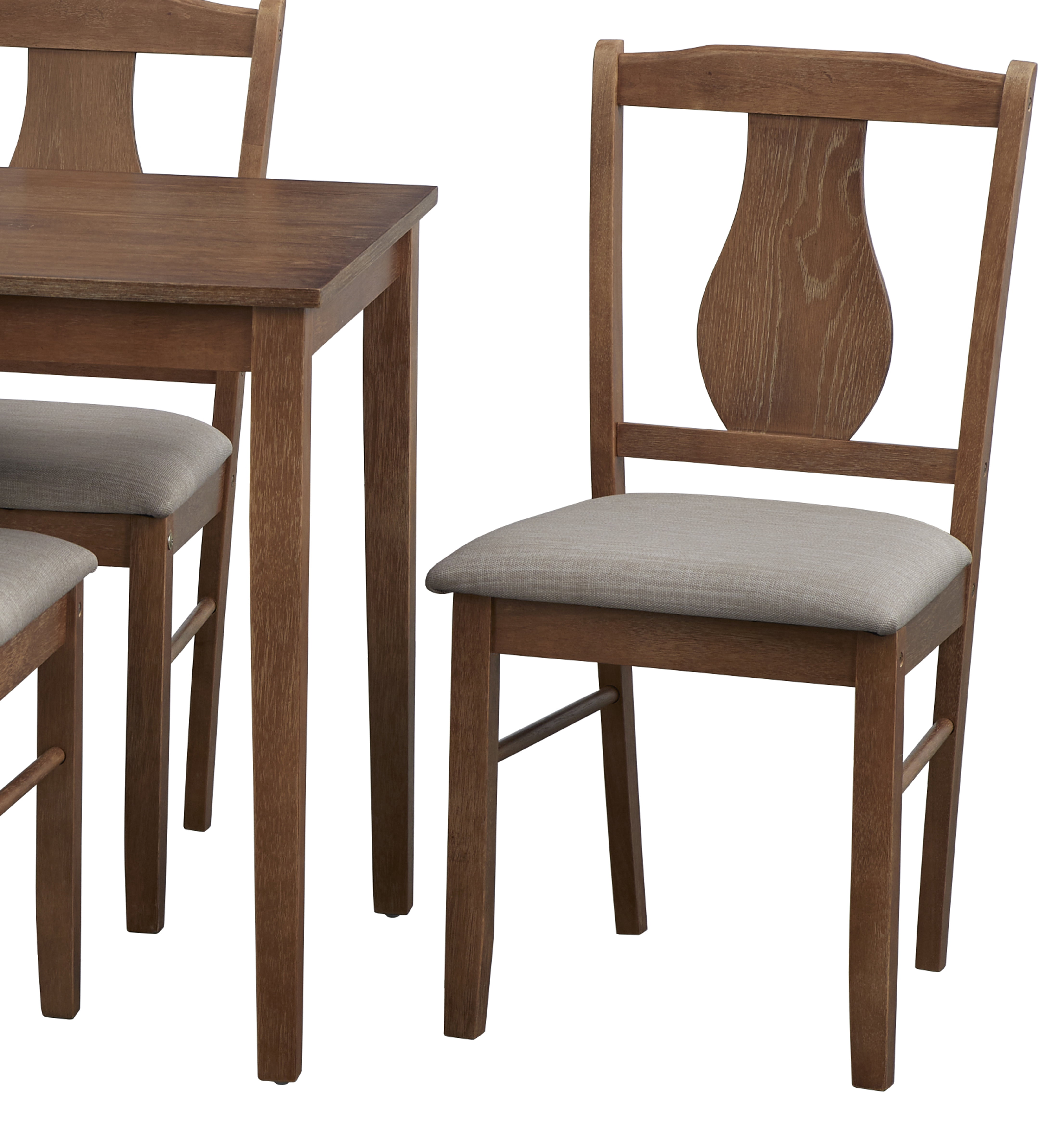 TMS Irving 5-Piece Indoor Dining Set, Includes Table and Chairs, Driftwood