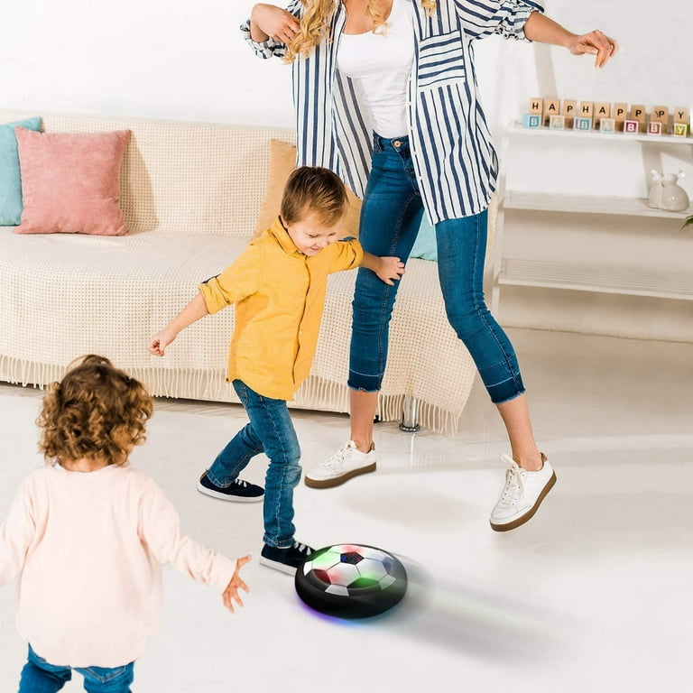 Boy Toys - LED Hover Soccer Ball - Air Power Training Ball Playing Football  Game - Soccer For Children (White) 