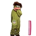 thumbnail image 2 of Big Mouth  Onesie Silly  Onesie Plush Onesie Pajamas Cozy Loungewear Funny Costume Novelty Open Mouth Design Full Zip Fleece Footless Suit, 2 of 8