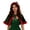 Green, variant on Hvyesh Christmas Cape Fleece Cloak Mrs.Claus Santa Xmas Velvet Hooded Capelet