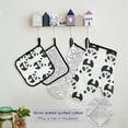 thumbnail image 5 of Pandas Silhouette 5 Pcs Kitchen Set Heat Resistant Oven Mitts and Non-Slip Pot Holders with Adjustable Cooking Apron, 5 of 6
