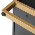 thumbnail image 3 of ModFusion 2-Drawer A4 Letter Legal Hanging File, Nightstand Organizer Modern Wood Metal Frame Cabinet Lamp Printer Stand Bedroom, Black, 3 of 9