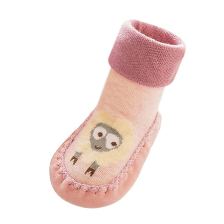

Girls Shoes Boys Girls Baby Socks Shoes Toddler Shoes Floor Socks Shoes Sheep Cartoon Outwear Girls White Sneakers Pink 0 Months-6 Months