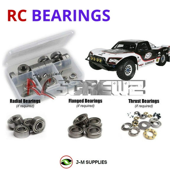 RCScrewZ Metal Shielded Bearing Kit los065b for Losi 5ive-T 1/5 4WD SC Truck (#LOSB0019/24) | PRO
