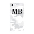 thumbnail image 1 of Personalised White Camouflage Initials iPhone 8 Case, iPhone 12 Pro Max, 1 of 3