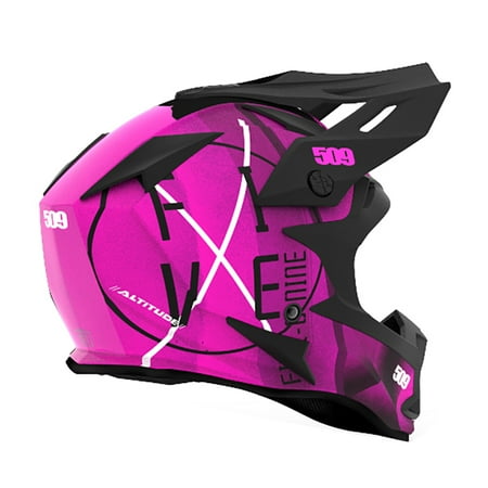 509 Altitude Open Face Snowmobile Helmet W Pro Series Chin Curtain