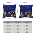 thumbnail image 2 of Yiaed Christmas Night Print Pillow Covers Super Soft Decorative Square Throw Pillow Covers Case Cushion Covers for Sofa Couch Bedroom Car Decor（No pillow core）-18"x18", 2 of 7