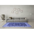 thumbnail image 3 of Ahgly Company Indoor Square Oriental Blue Traditional Area Rugs, 4' Square, 3 of 4